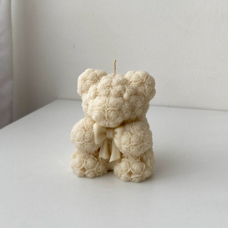 Mini teddy candle