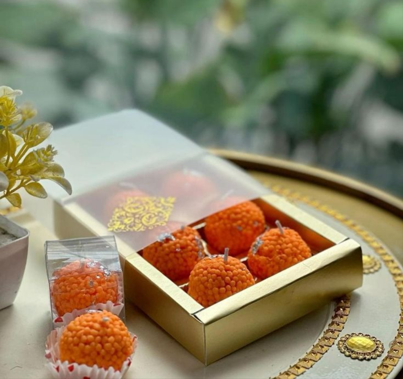 Motichur ladoo Candle