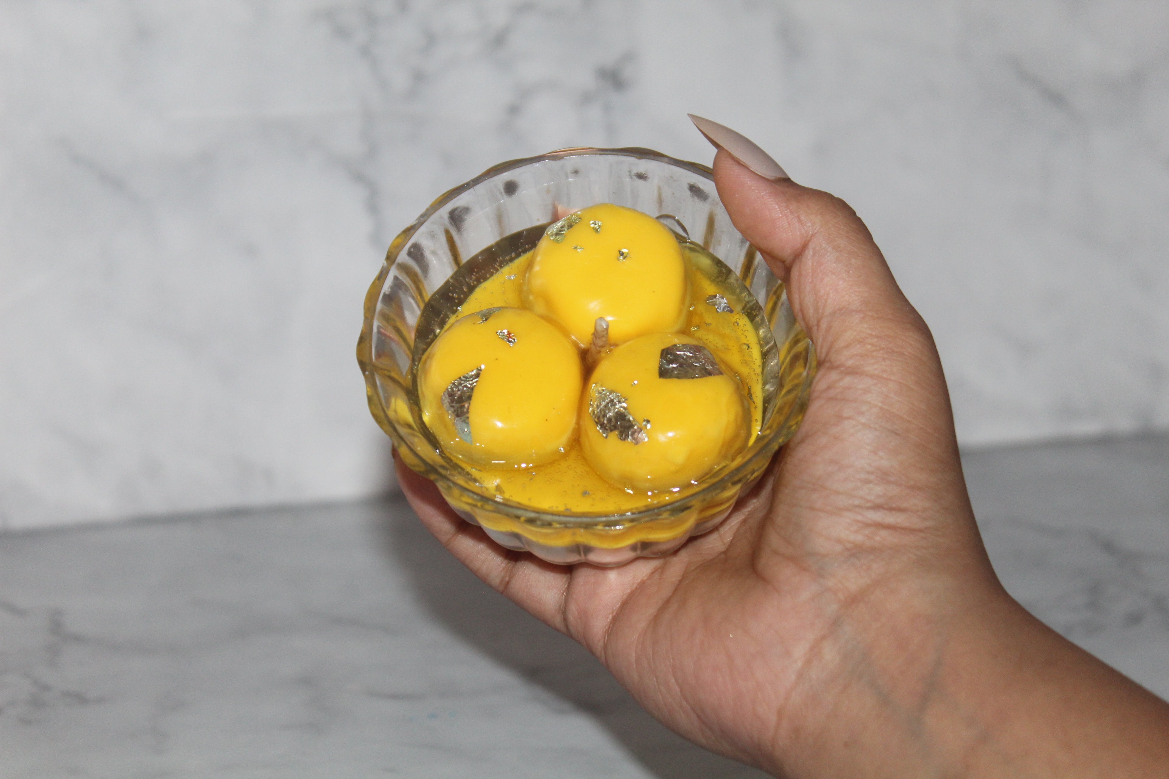 Rasgulla Delight Dessert Candle