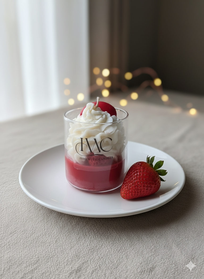 Stawberry Jar Candle