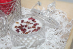 Glass Jar Rose Petal Candle
