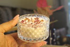 Glass Jar Rose Petal Candle