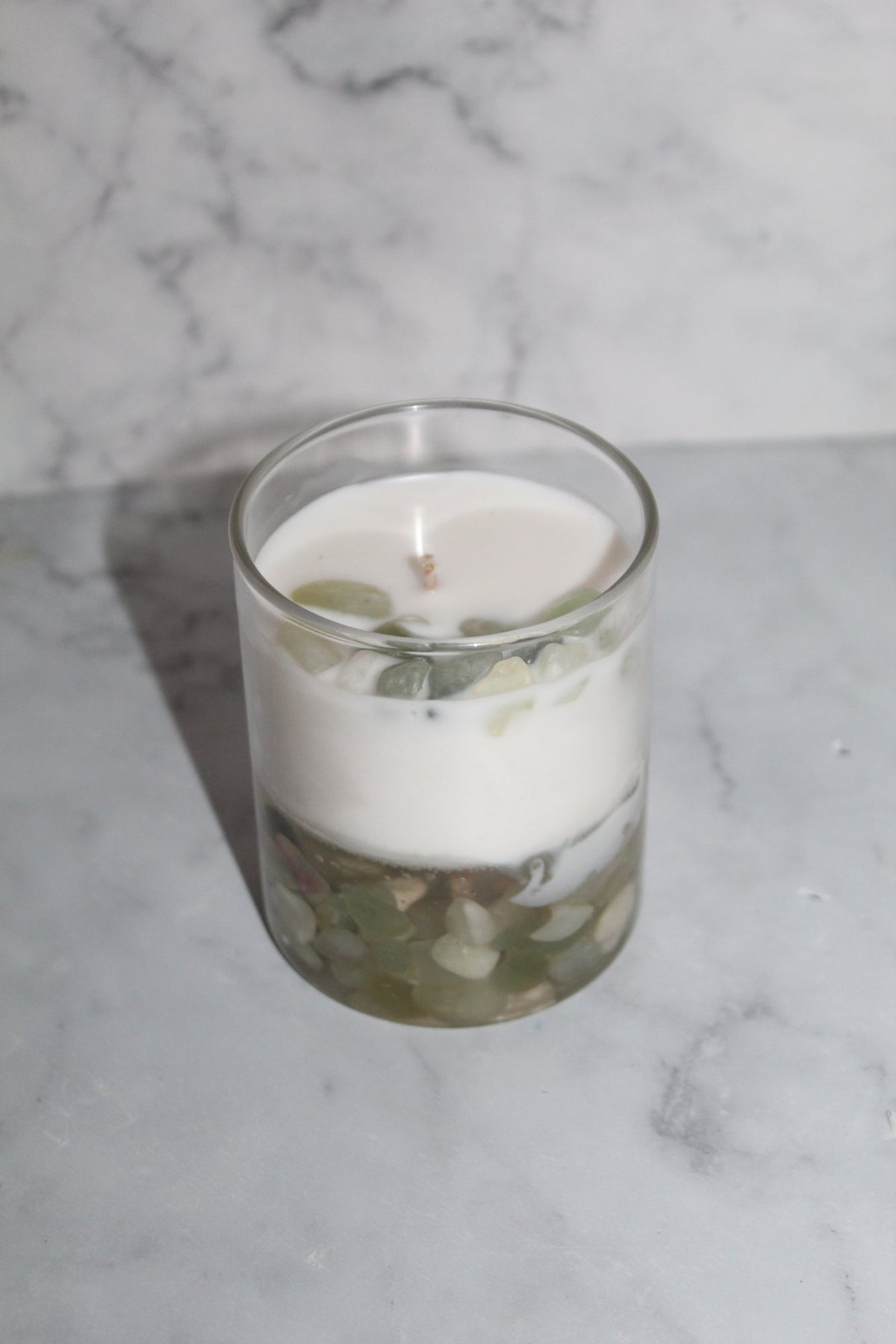 Calm Breeze Stone Jar Candle – handmade by Ishq with Candles, Pune
