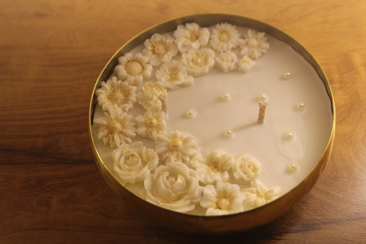 Circle Pearl Urli Candle – view 3