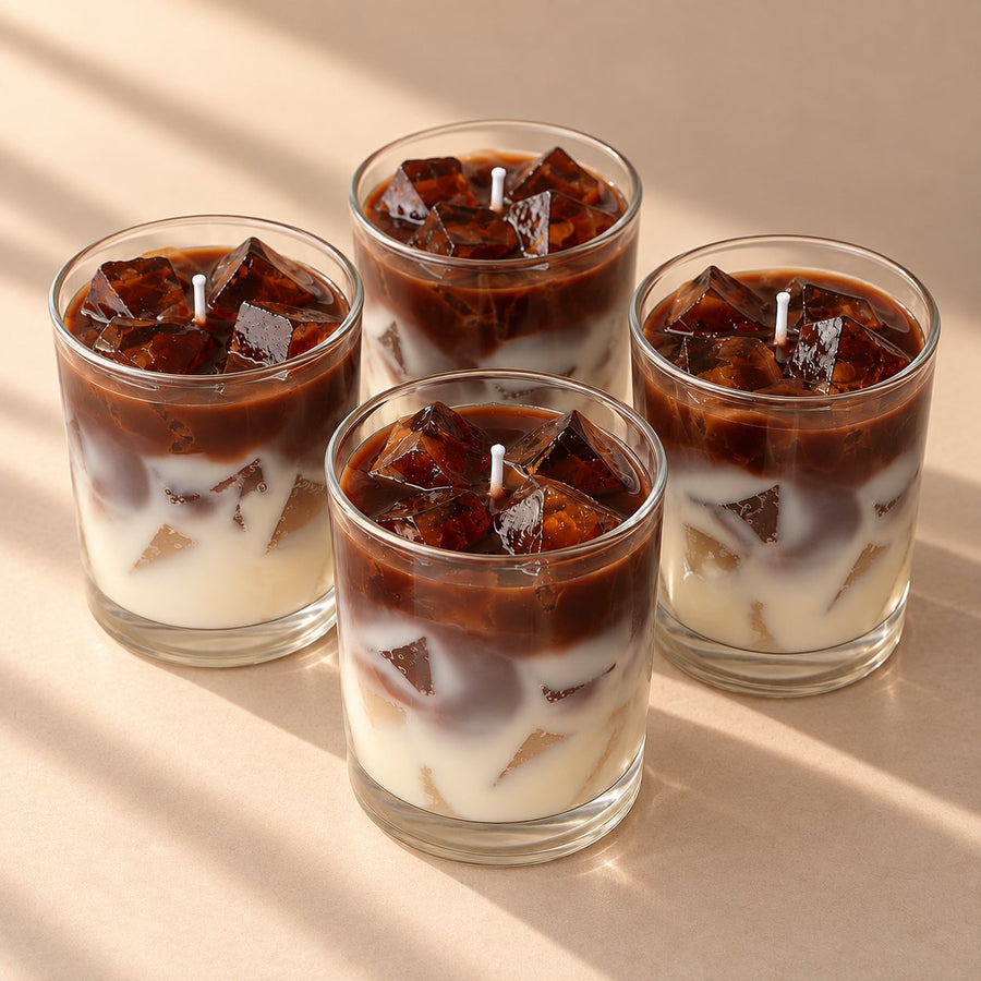 Cold Coffee Latte Candle – handmade by Ishq with Candles, Pune