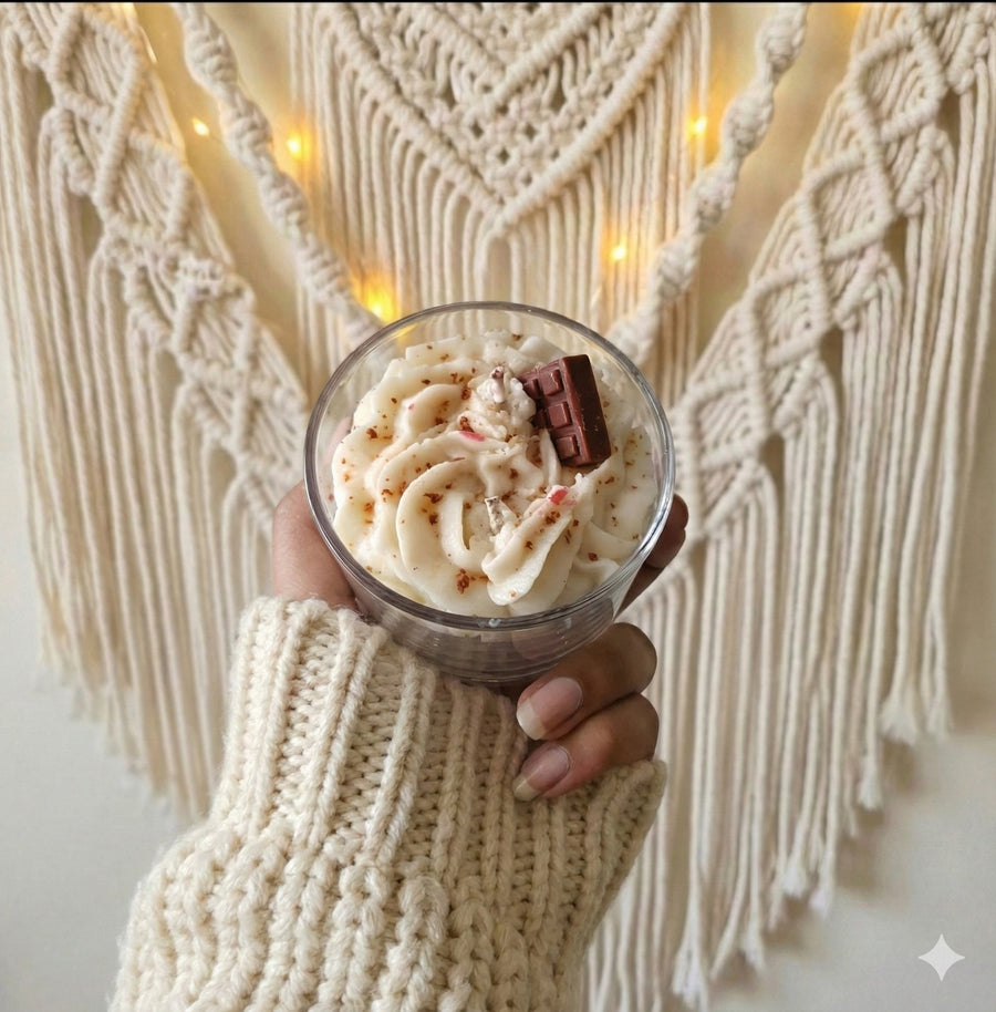 Cozy Cocoa Cup Candle – handmade by Ishq with Candles, Pune