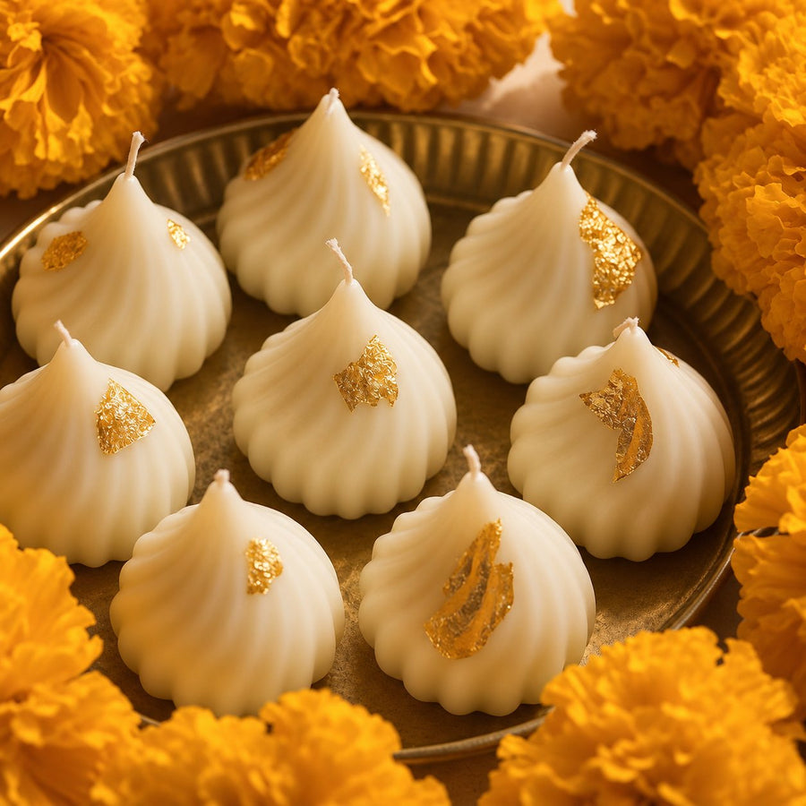 Modak Candle – handmade by Ishq with Candles, Pune
