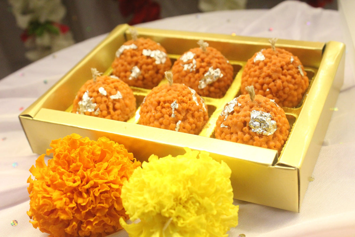 Motichoor Laddoo Candle Box – view 4