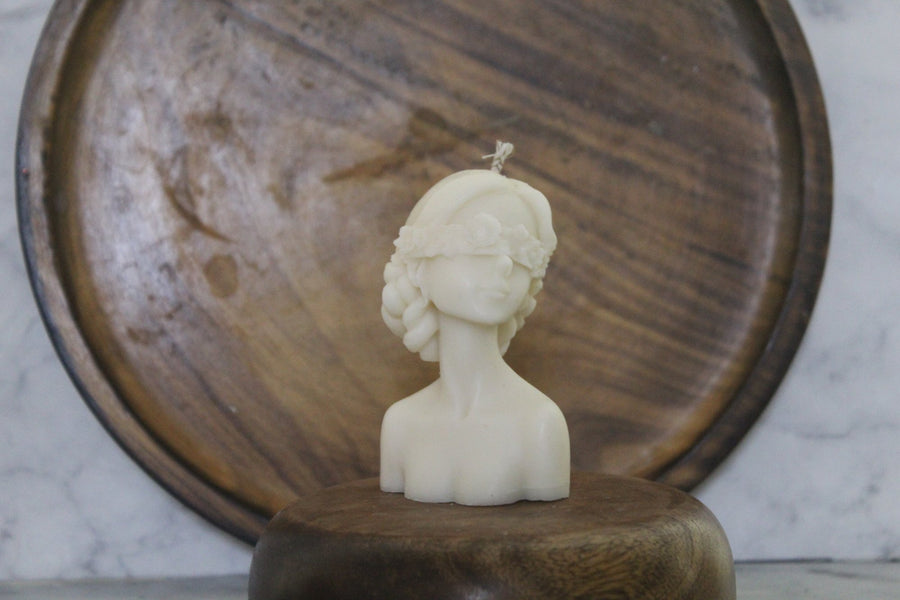 Muse Bust Candle – handmade by Ishq with Candles, Pune
