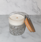 Silver Sparkle Glitter Jar Candle