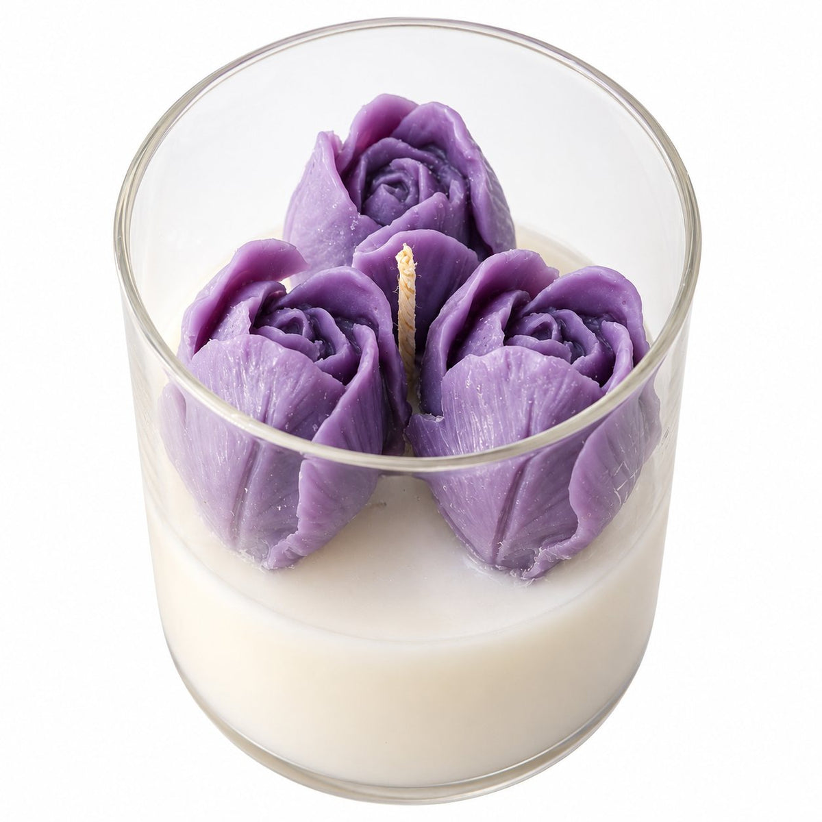 Rose Bud Jar Candle - Purple – handmade by Ishq with Candles, Pune