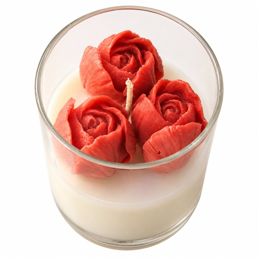 Rose Bud Jar Candle - Red – handmade by Ishq with Candles, Pune
