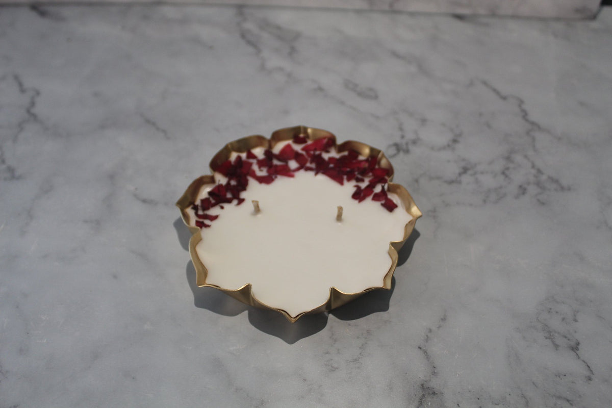 Rose Petal Urli Candle – view 3