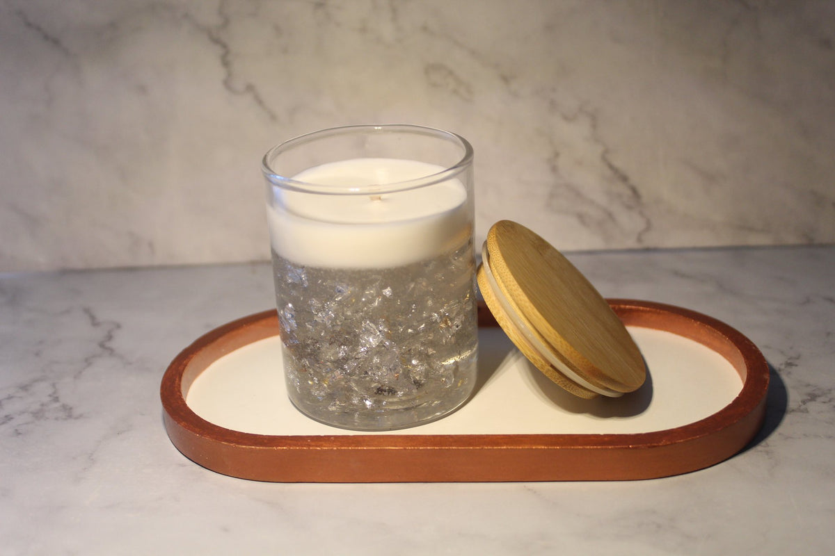 Silver Glitter Jar Candle – view 3