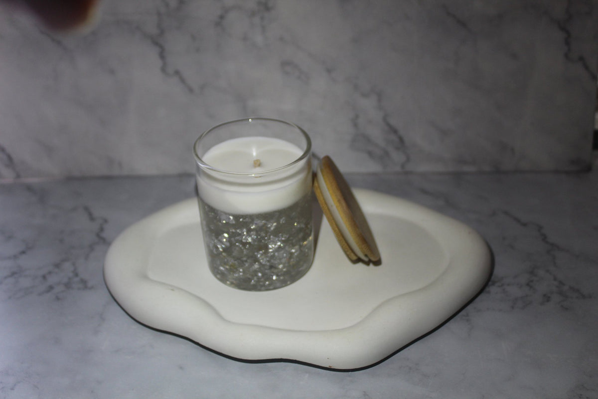 Silver Glitter Jar Candle – view 4