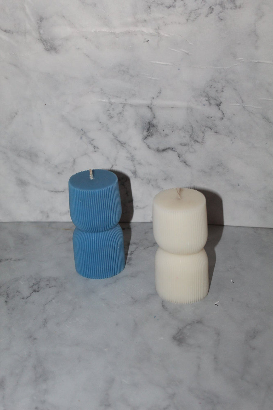 Stacked Bubble Pillar Candles – handmade by Ishq with Candles, Pune