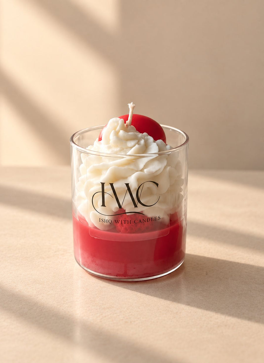 Strawberry Dream Jar Candle – handmade by Ishq with Candles, Pune