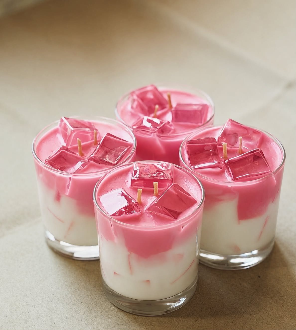 Strawberry Latte Candle – view 2