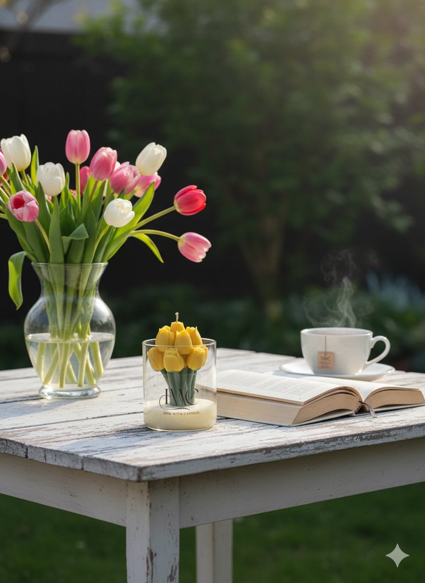 Tulip Jar Candle - Yellow – view 4